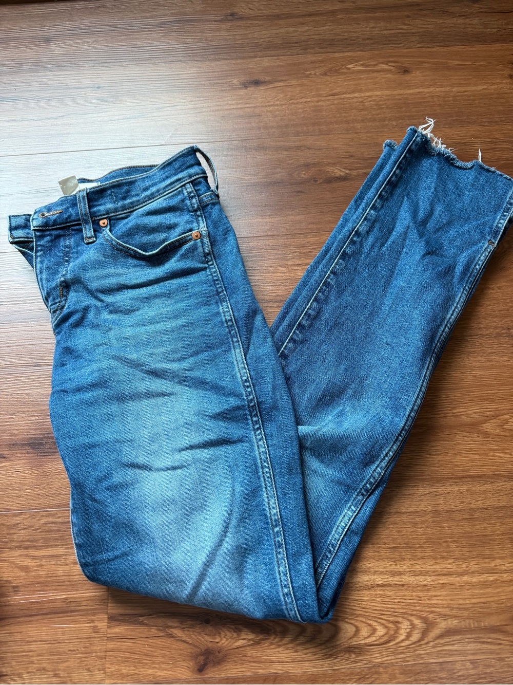 Madewell jeans mid-rise stovepipe
